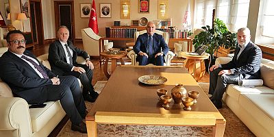 Kültür ve Turizm Bakanı Mehmet Nuri Ersoy ile bir araya gelen Başkan Görgel