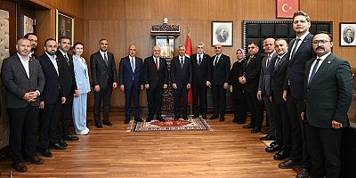 BAŞKAN GÖRGEL, BAKAN GÜLER’İ MAKAMINDA AĞIRLADI