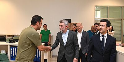 BAŞKAN GÖRGEL, BÜYÜKŞEHİR PERSONELLERİYLE BAYRAMLAŞTI