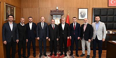 BAŞKAN GÖRGEL, CUMHURBAŞKANI BAŞDANIŞMANI İSRAFİL KIŞLA’YI AĞIRLADI