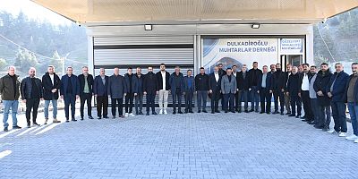 Dulkadiroğlu Muhtarlar Derneği’ni ziyaret eden Başkan Görgel