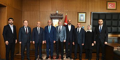 BAŞKAN GÖRGEL, GENEL BAŞKAN YARDIMCISI YILMAZ’I MİSAFİR ETTİ
