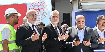 Afşin’e kazandırılacak 150 yataklı yeni devlet hastanesinin temel atma törenine katılan Başkan Görgel