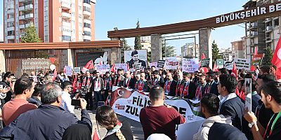 BAŞKAN GÜNGÖR, “FİLİSTİN İÇİN EN YÜKSEK SESLE HAYKIRMAYA DEVAM EDECEĞİZ”