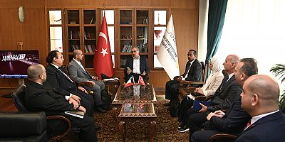 BAŞKAN GÜNGÖR, KUVEYT ARAP EKONOMİK KALKINMA FONU HEYETİNİ AĞIRLADI