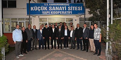 Küçük Sanayi Sitesi esnafıyla bir araya gelen Başkan Hayrettin Güngör
