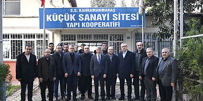 BAŞKAN GÜNGÖR VE VALİ ÜNLÜER, KÜÇÜK SANAYİ SİTESİ ESNAFIYLA BİR ARAYA GELDİ