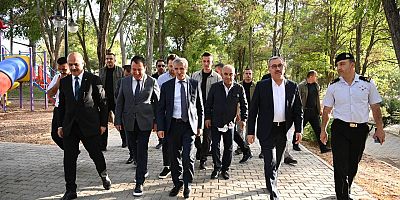 Vali Mükerrem Ünlüer ile şehir merkezinde bir dizi ziyaret ve incelemelerde bulunan Başkan Güngör