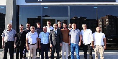 BAŞKAN HANİFİ TOPTAŞ’TAN MÜTEAHHİTLER BİRLİĞİ’NE HAYIRLI OLSUN ZİYARETİ