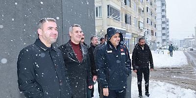 BAŞKAN TOPTAŞ, KARLA MÜCADELE ÇALIŞMALARINI SAHADA İNCELEDİ