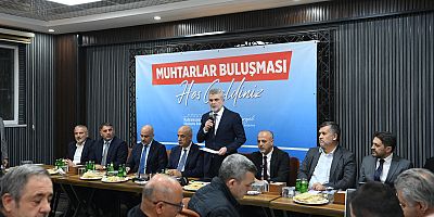Afşin’de muhtarlarla bir araya gelen Başkan Fırat Görgel