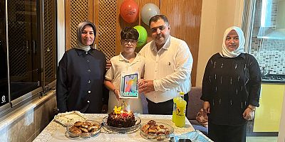 BÜYÜKŞEHİR’DEN DEPREMZEDE ENES’E SÜRPRİZ DOĞUM GÜNÜ