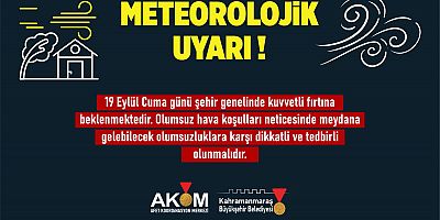 Kahramanmaraş Büyükşehir Belediyesi Afet Koordinasyon Merkezi