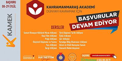 BÜYÜKŞEHİR’İN AKADEMİSİNDE BAŞVURULAR SÜRÜYOR!