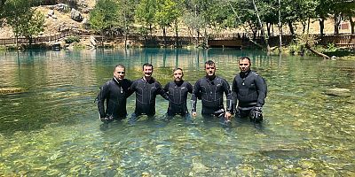 Kahramanmaraş Büyükşehir Belediyesi İtfaiye Dairesi Başkanlığının Su Altı Arama Kurtarma Ekibi