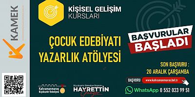BÜYÜKŞEHİR’İN ÇOCUK EDEBİYATI YAZARLIK ATÖLYESİ’NDE BAŞVURULAR BAŞLADI!