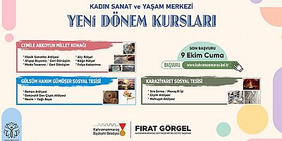BÜYÜKŞEHİR’İN KADIN SANAT VE YAŞAM MERKEZİ ATÖLYELERİNDE YENİ DÖNEM BAŞVURULAR BAŞLADI