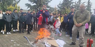 BÜYÜKŞEHİR İTFAİYESİ, AFET VE ACİL DURUM EĞİTİMLERİNİ SÜRDÜRÜYOR