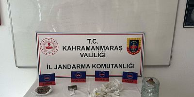 Kahramanmaraş’ın Çağlayancerit ilçesinde jandarma ekipleri tarafından yapılan çalışmada uyuşturucudan 2 kişi gözaltına alındı.