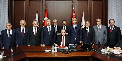 CUMHURBAŞKANI ERDOĞAN, KAHRAMANMARAŞ HEYETİNİ KABUL ETTİ