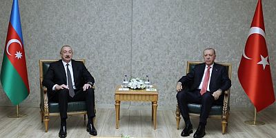 Türkiye Cumhuriyeti Cumhurbaşkanı Recep Tayyip Erdoğan ve Azerbaycan Cumhurbaşkanı İlham Aliyev