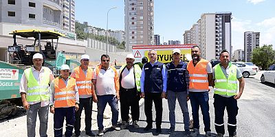 CUMHURİYET MAHALLESİ’NİN YENİ YOLU TAMAMLANIYOR