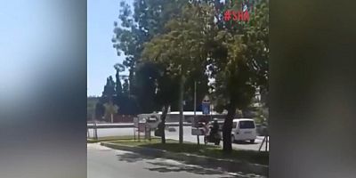 DUR İHTARINDAN KAÇAN MOTOSİKLETE OTOMOBİL ÇARPTI
