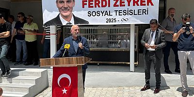 EKİNÖZÜ’NDE FERDİ ZEYREK SOSYAL TESİSİ TÖRENLE AÇILDI