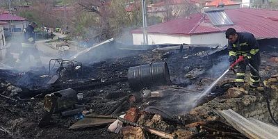 ELBİSTAN’DA DEPO YANGININ MADDİ HASARA NEDEN OLDU