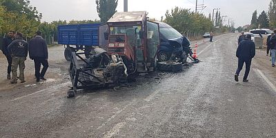 ELBİSTAN’DA TRAKTÖR İKİYE BÖLÜNDÜ