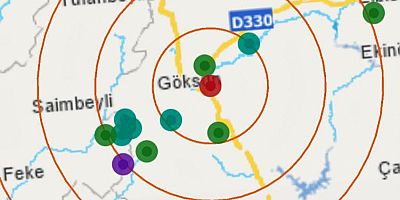 GÖKSUN’DA 4.2 BÜYÜKLÜĞÜNDE  DEPREM  