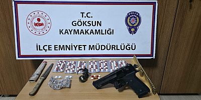 GÖKSUN’DA UYUŞTURUCU VE SİLAH OPERASYONU: 1 ŞÜPHELİ HAKKINDA ADLİ İŞLEM