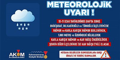 HAFTA SONU ŞEHİR GENELİNDE ZORLU HAVA KOŞULLARI ETKİLİ OLACAK!