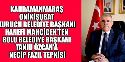 HANEFİ MAHÇİÇEK’TEN SERT TEPKİ: