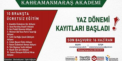 KAHRAMANMARAŞ AKADEMİ’DE YAZ DÖNEMİ KAYITLARI BAŞLADI