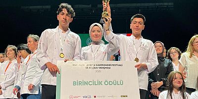 KAHRAMANMARAŞ AKDENİZ TURİZM MTAL, MEB ULUSLARARASI GASTRONOMİ YARIŞMASI'NDA 1. OLDU