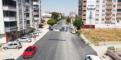 KAHRAMANMARAŞ BÜYÜKŞEHİR, ELBİSTAN’DA CADDELERİ BİR BİR YENİLİYOR