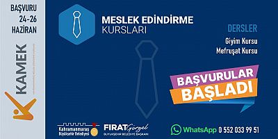 KAHRAMANMARAŞ BÜYÜKŞEHİR’İN GİYİM VE MEFRUŞAT ATÖLYELERİ YENİ KURSİYERLERİNİ BEKLİYOR