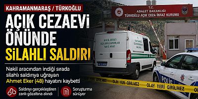 KAHRAMANMARAŞ CEZAEVİ ÖNÜNDE SİLAHLI SALDIRI: 