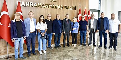 KAHRAMANMARAŞ GAZETECİLER CEMİYETİ’NDEN VALİ ÜNLÜERE’E ZİYARET