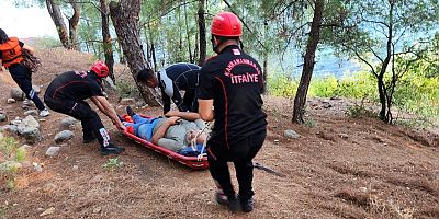 KAHRAMANMARAŞ’TA AYAĞI KIRILAN VATANDAŞ İÇİN İTFAİYE EKİPLERİ SEFERBER OLDU