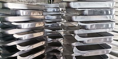 yurt dışına baklavalık tepsi üretimine başladı.