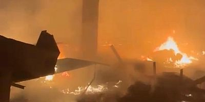 KAHRAMANMARAŞ’TA ÇIRÇIR FABRİKASINDA  YANGIN