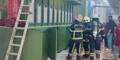 -KAHRAMANMARAŞ’TA İPLİK FABRİKASINDA YANGIN