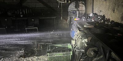 KAHRAMANMARAŞ’TA İŞ YERİ YANGINI