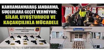 Kahramanmaraş İl Jandarma Komutanlığı’ndan 10-16 Ocak 2025 Faaliyet Raporu