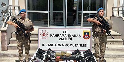 KAHRAMANMARAŞ'TA JANDARMADAN  SİLAH TACİRLERİNE AĞIR DARBE