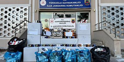 Kahramanmaraş’ta jandarma ekipleri tarafından bir otomobile yapılan aramada kaçak sigara ele geçirildi.