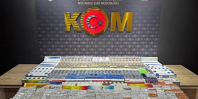 KAHRAMANMARAŞ’TA KAÇAK SİGARA VE SAHTE PLAKA OPERASYONU