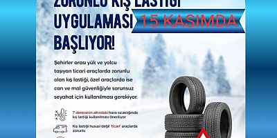 KAHRAMANMARAŞ’TA KIŞ LASTİĞİ ZORUNLULUĞU BAŞLIYOR